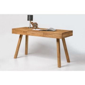Alexia Solid Oak Desk With Drawers
