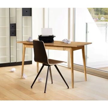 Scandinavian Oak Desk With Storage Drawer